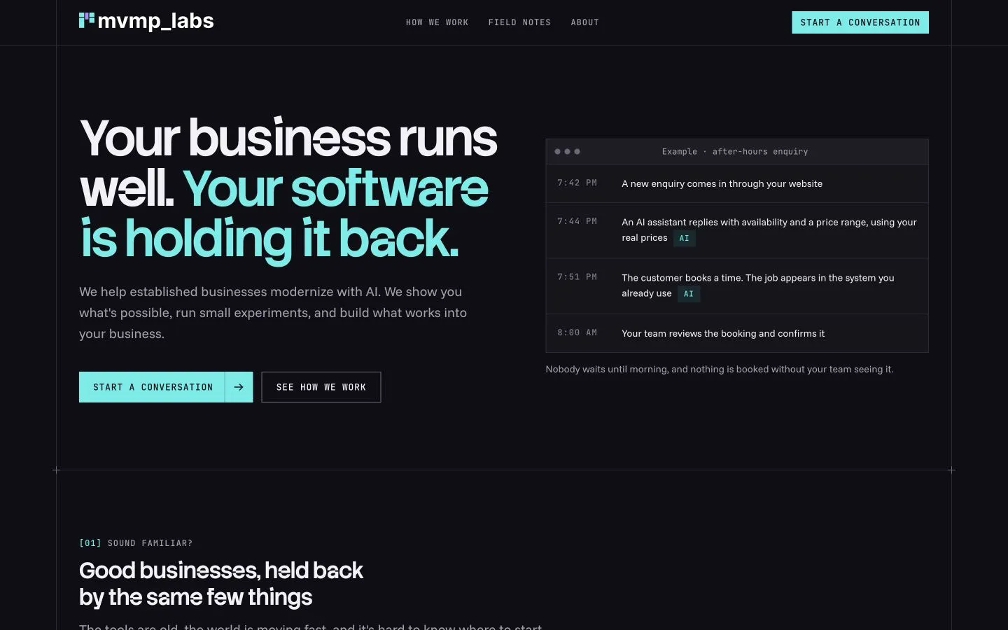 MVMP Labs public website